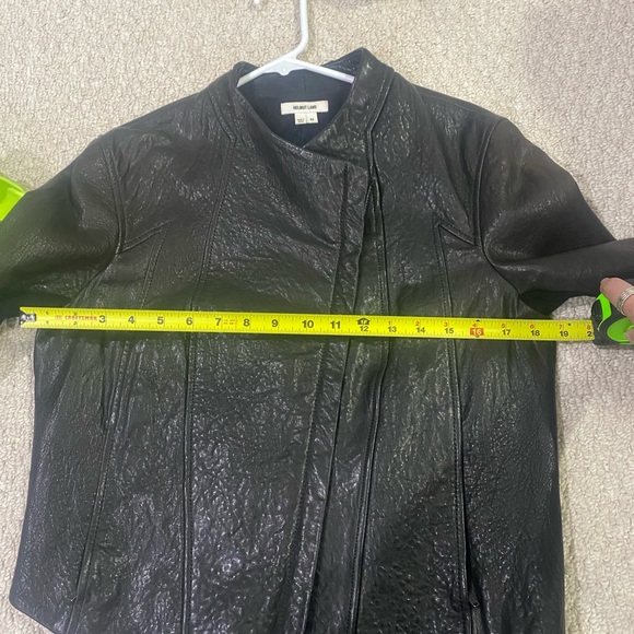 Helmut Lang 100% Lamb Leather Asymmetrical Jacket Size M - Picture 15 of 15